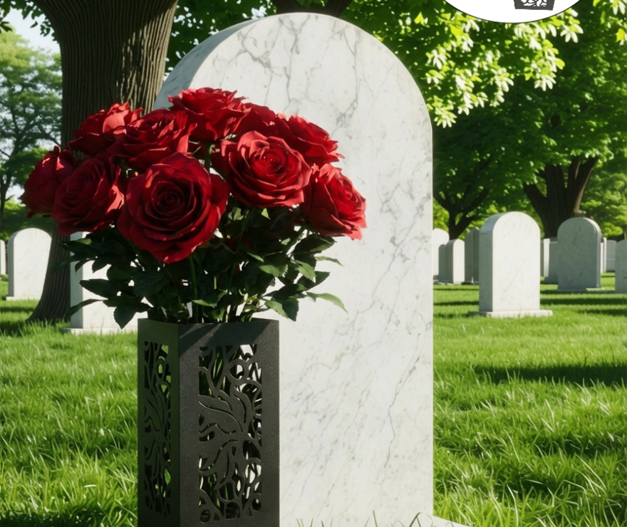 Ваза ритуальная черная