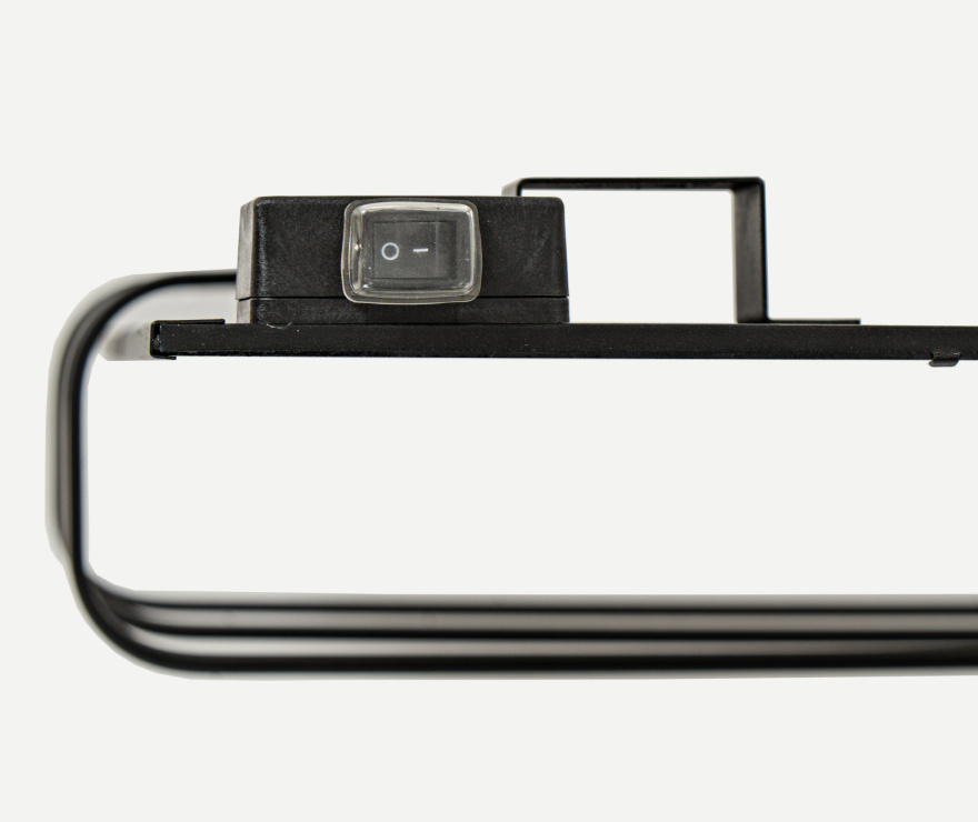 Теплофон ЭРГН-0,15/220 (п) - электрический полотенцесушитель 150 Вт ЧЕРНЫЙ