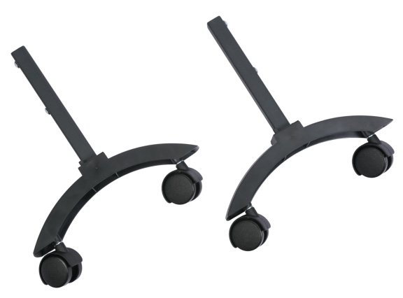 Комплект ножек Granit, Glassar черный с колесами