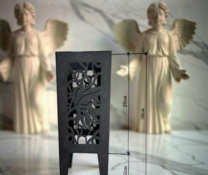 Ваза ритуальная черная