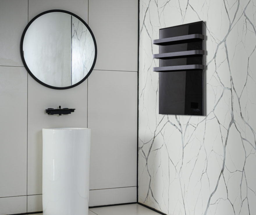 Теплофон ЭРГН-0,15/220 (п) - электрический полотенцесушитель 150 Вт ЧЕРНЫЙ